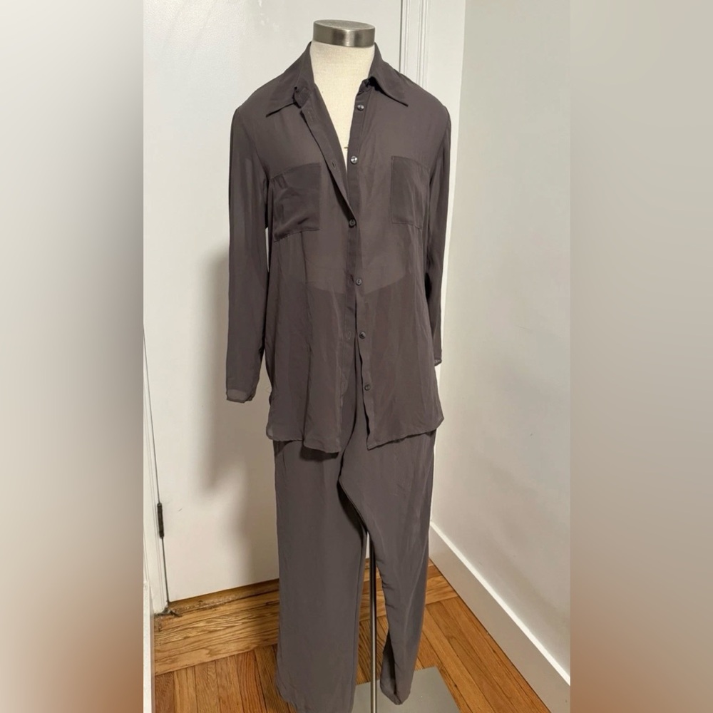 Vintage  Calvin Klein Putty Pajama
Set Size S